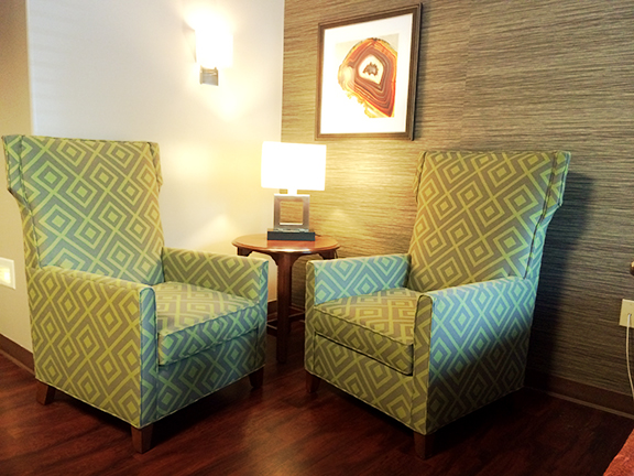 comfortable seating area at Monument Health South Salt Lake